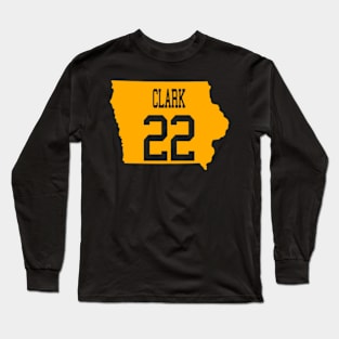 Clark 22 on Orange Color Map Long Sleeve T-Shirt